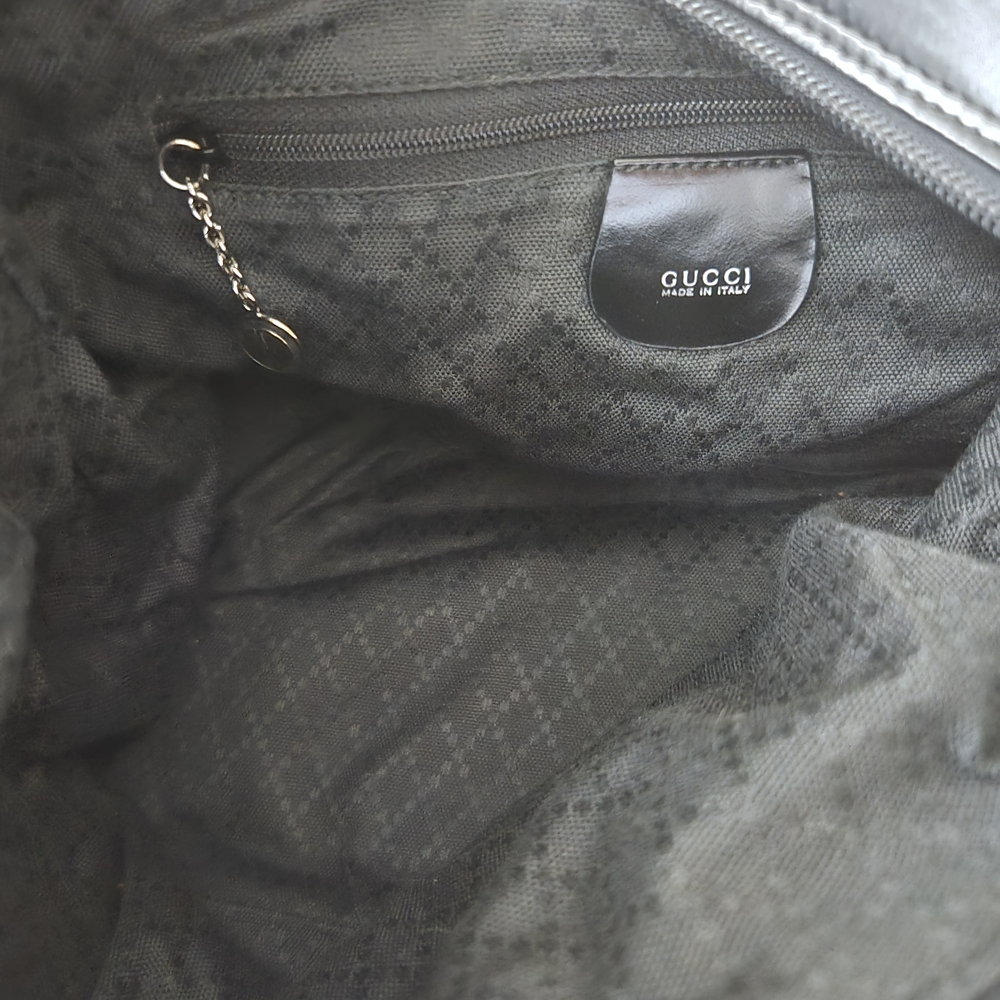 Gucci Black Hobo Bag with Bamboo Handle - Picture 10 of 13
